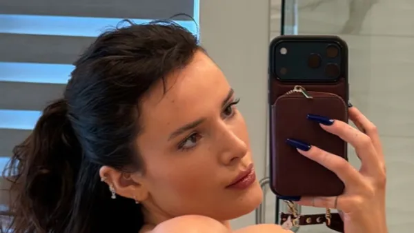 Bella Thorne Shows Off Her Sideboob While Goin Topless in New Selfie