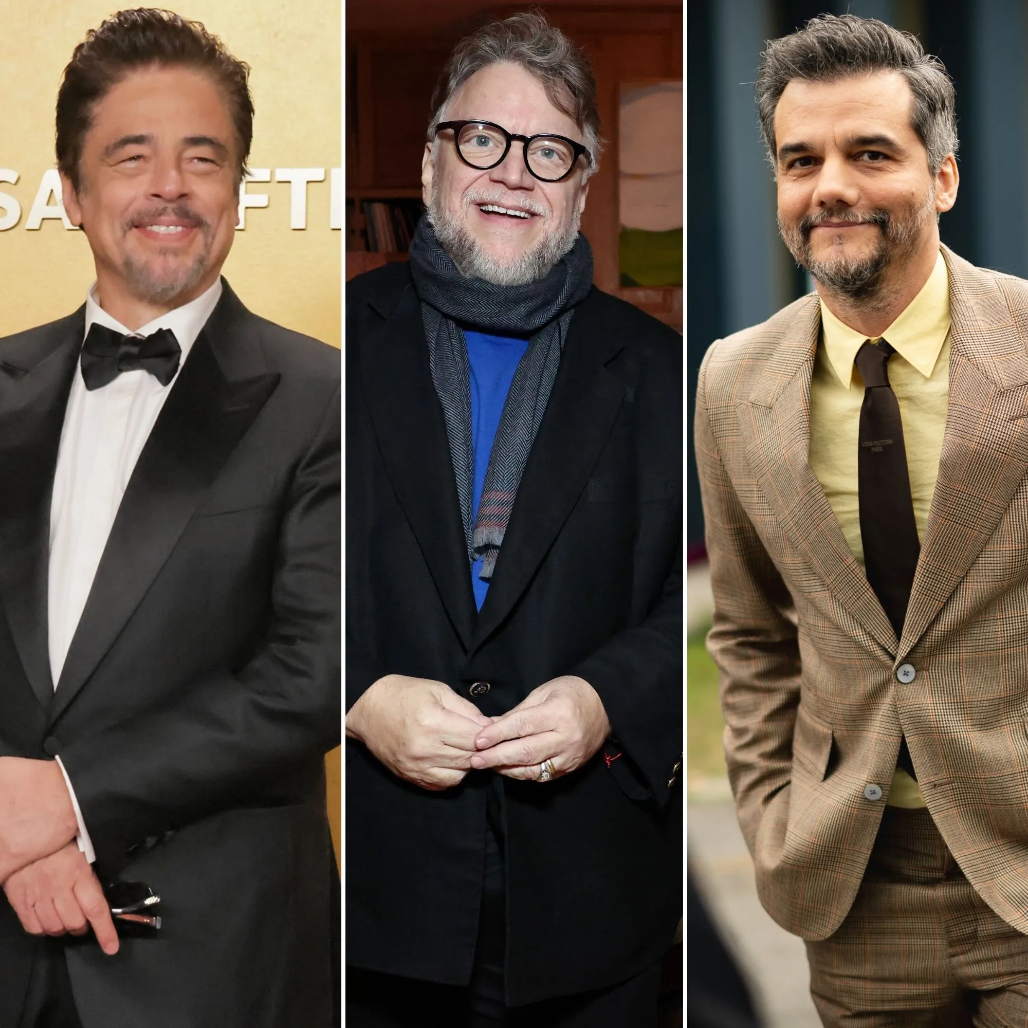 Benicio del Toro, Guilermo del Toro y Wagner Moura.