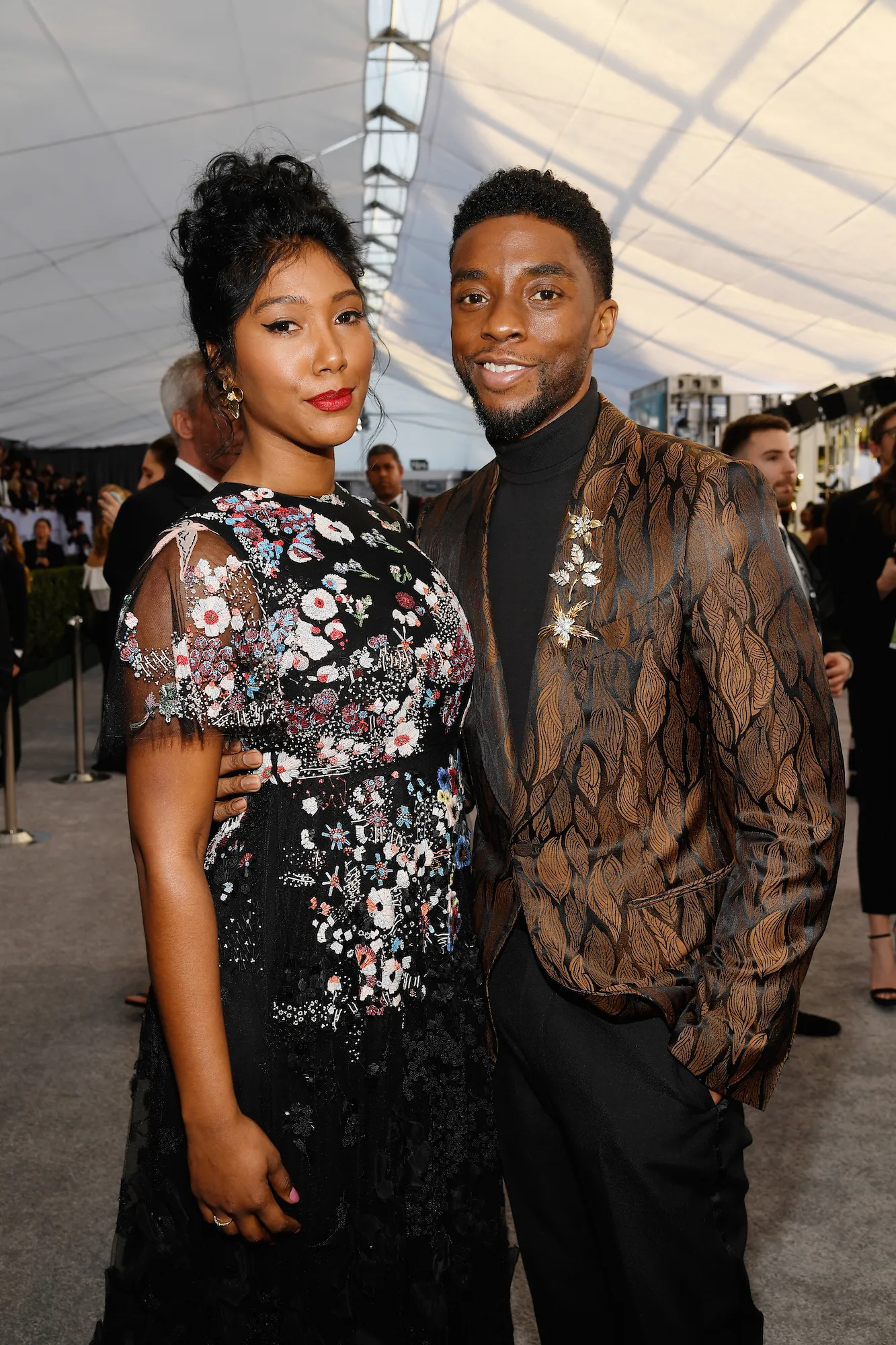 Chadwick-Boseman-and-Simone-Ledward-GettyImages-1090493124