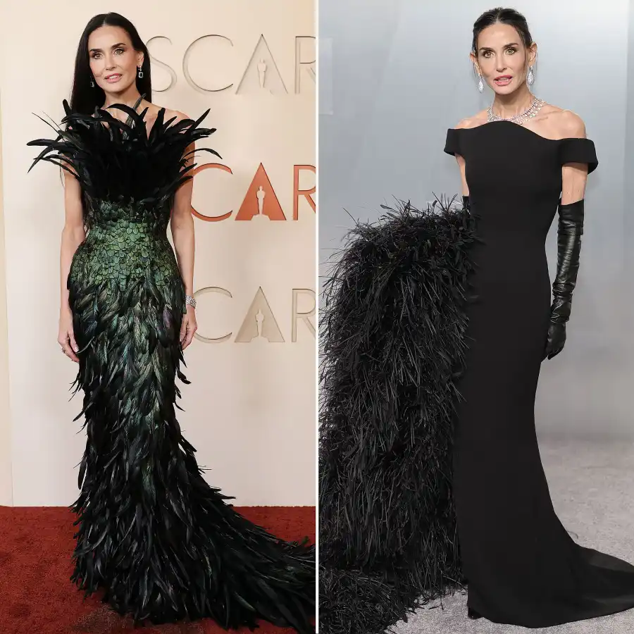 Demi Moore Every Celebrity Outfit Change From Oscars to Afterparties