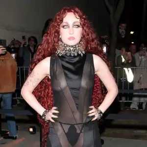 Feature Chappell Roan Rocks See Through Dress and Entirely Backless Look With Thong During Paris Fashion Week