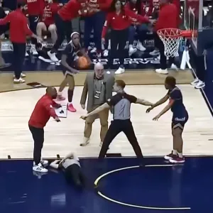 Feature Massive Fight at Womens College Basketball Game Results in Referee Knockout 8 Ejections