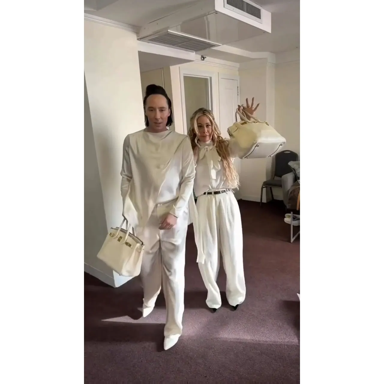 Feature Traitors Johnny Weir and Tara Lipinski Reveal How They Got Matching Birkin Bags