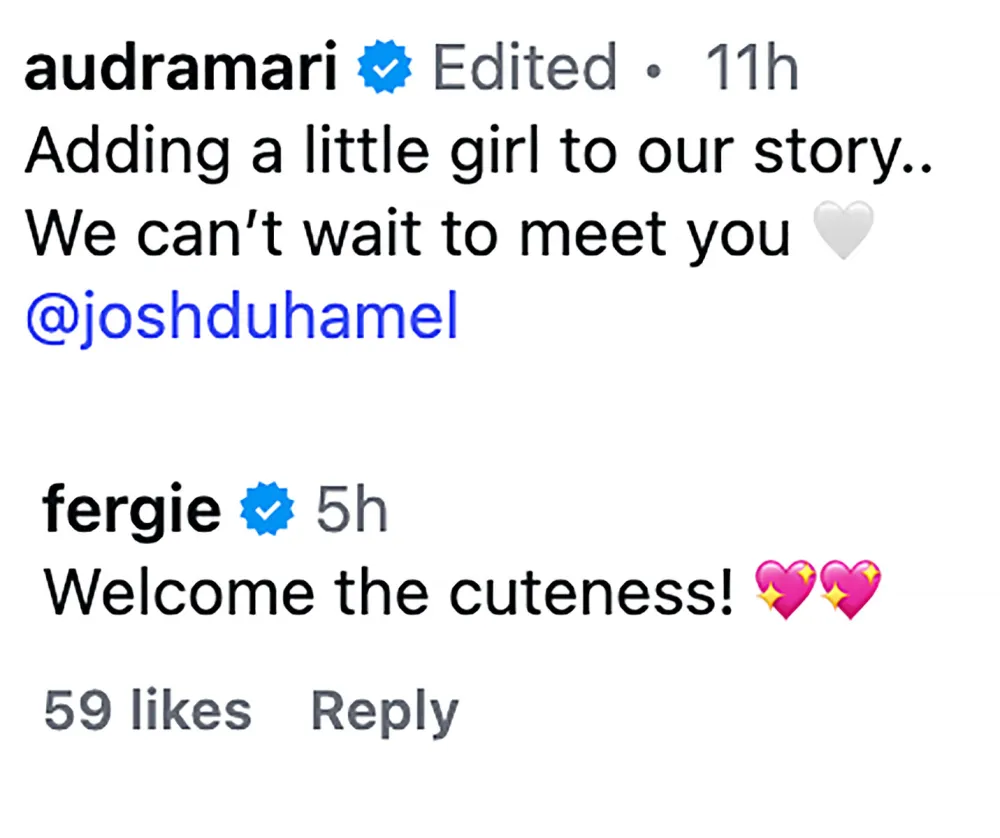 Fergie Reacts to Ex Husband Josh Duhamel and Audra Mari Pregnancy