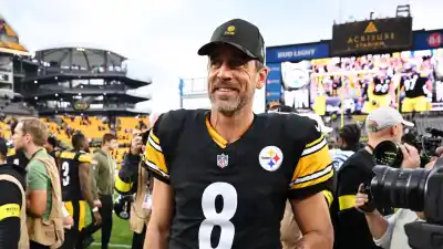 GettyImages-2244673467 Aaron Rodgers' Biggest Bombshells From Pat McAfee's Show