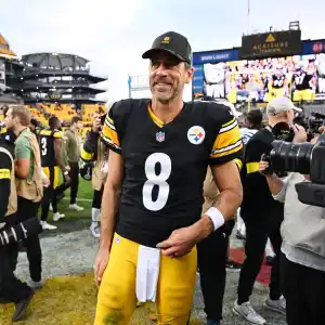 GettyImages-2244673467 Aaron Rodgers' Biggest Bombshells From Pat McAfee's Show