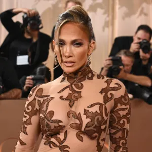 Jennifer Lopez silk dress