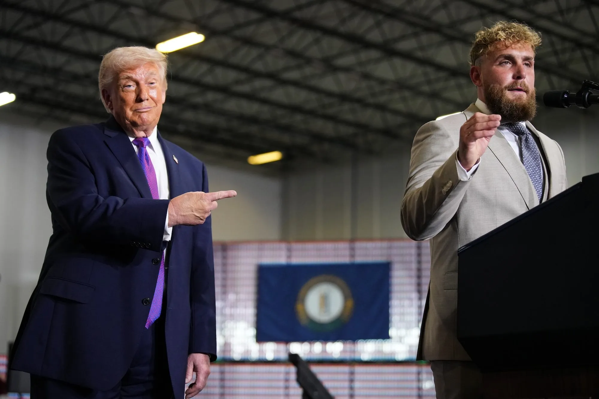GettyImages-2266020716 President Donald Trump Endorses Boxer Jake Paul for Office