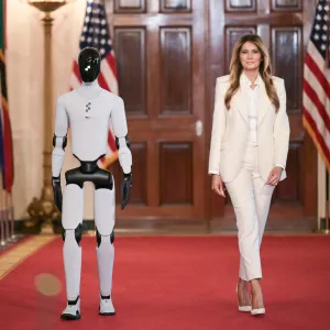 Melania Trump Hosts White House Summit With AI Robot — And the Internet Has Thoughts