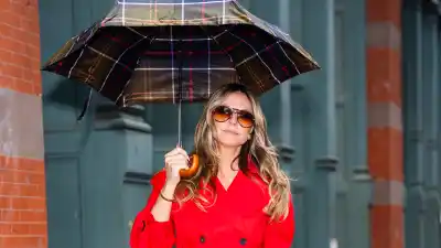 Heidi Klum is seen in Midtown Manhattan on March 23, 2026 in New York City.