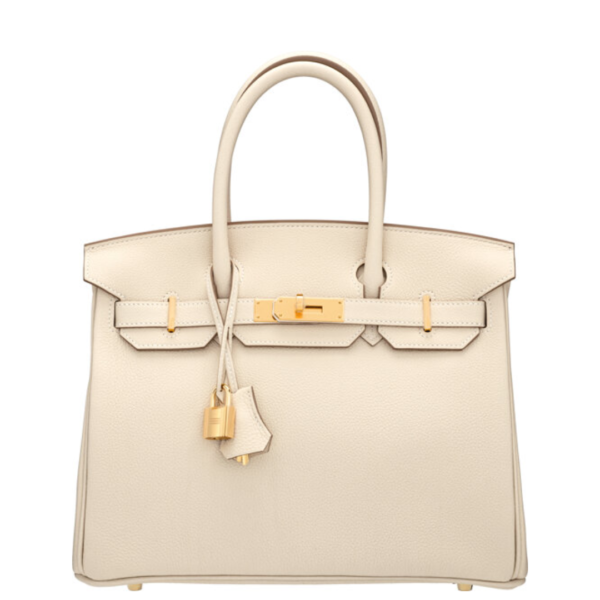 Hermès 30cm Craie Togo Leather Birkin