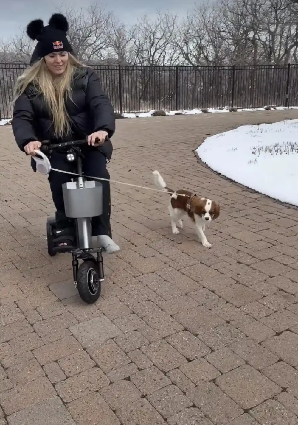 Lindsey Vonn Goes Outside on Electric Scooter for 1st Time in Over a Month