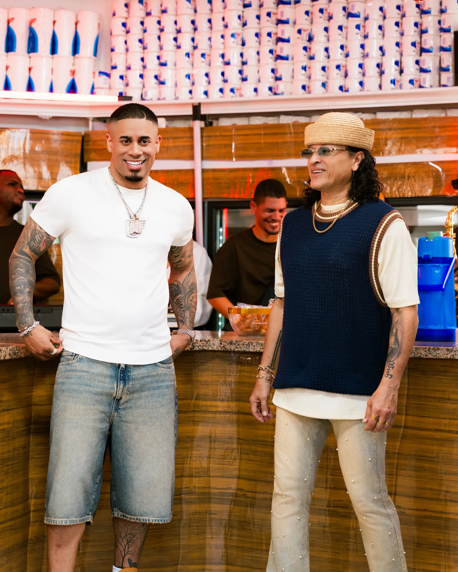 Michael Rodríguez y Elvis Crespo