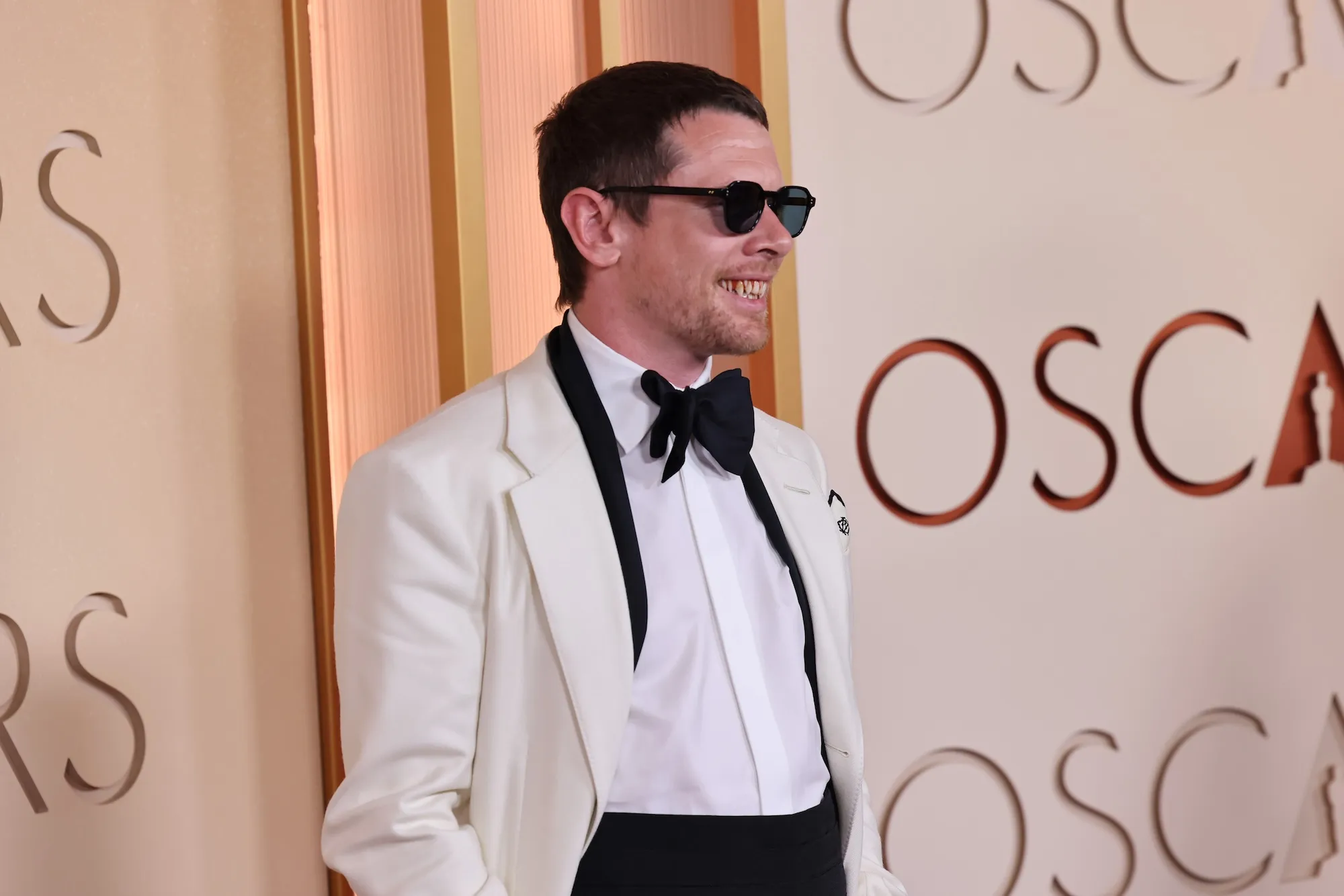 Jack OConnell Wears Blood-Soaked Fangs at the 2026 Oscars GettyImages-2266712600