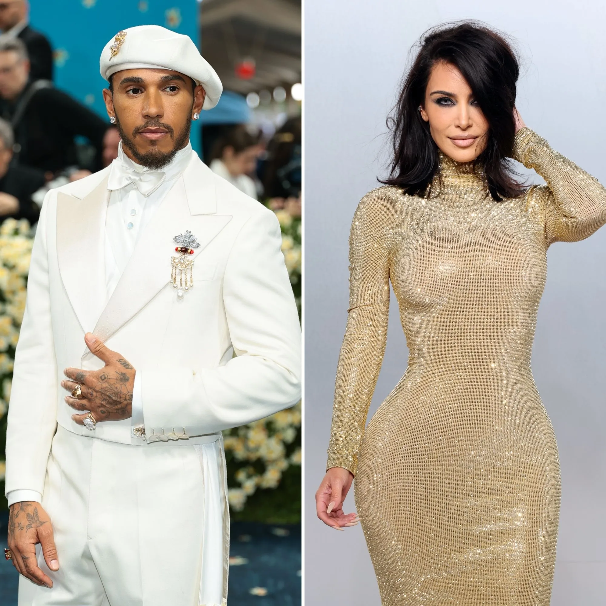 Lewis Hamilton Leaves Flirty Comment on Kim Kardashian Post