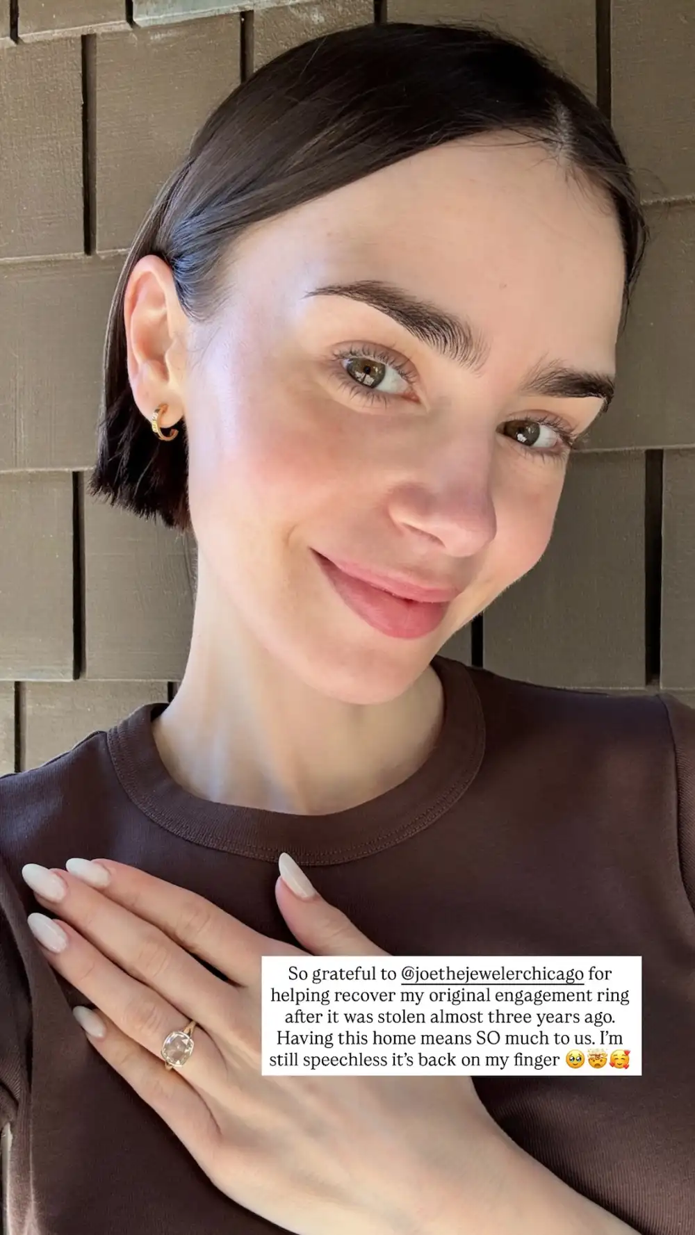 Lily Collins Recovers Stolen Engagement Ring 3 Years Later
