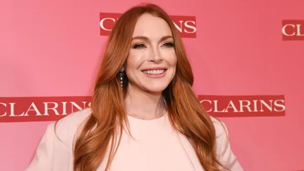 LOS ANGELES, CALIFORNIA - MARCH 15: Lindsay Lohan attends Clarins New Product Launch Party at Private Residence on March 15, 2024 in Los Angeles, California. (Photo by Olivia Wong/Getty Images)