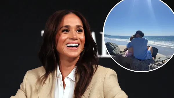 Meghan Markle Kisses Daughter Princess Lilibet, 4, on Beach in Rare Pic Taken by Prince Harry