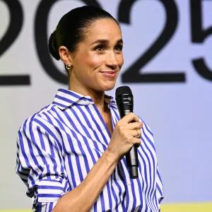 Meghan, Duchess of Sussex at Project Healthy Minds' World Mental Health Day Festival held at Spring Studios on October 10, 2025 in New York, New York. (Photo by Kristina Bumphrey/Variety via Getty Images)