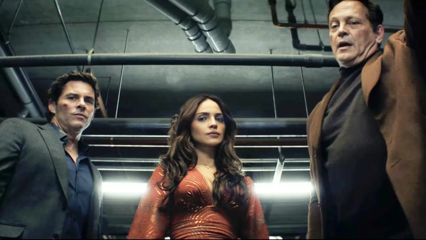 James Marsden, Eiza Gonzalez and Vince Vaughn in Mike & Nick & Nick & Alice