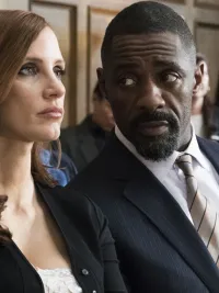 Jessica Chastain and Idris Elba in Molly's Game