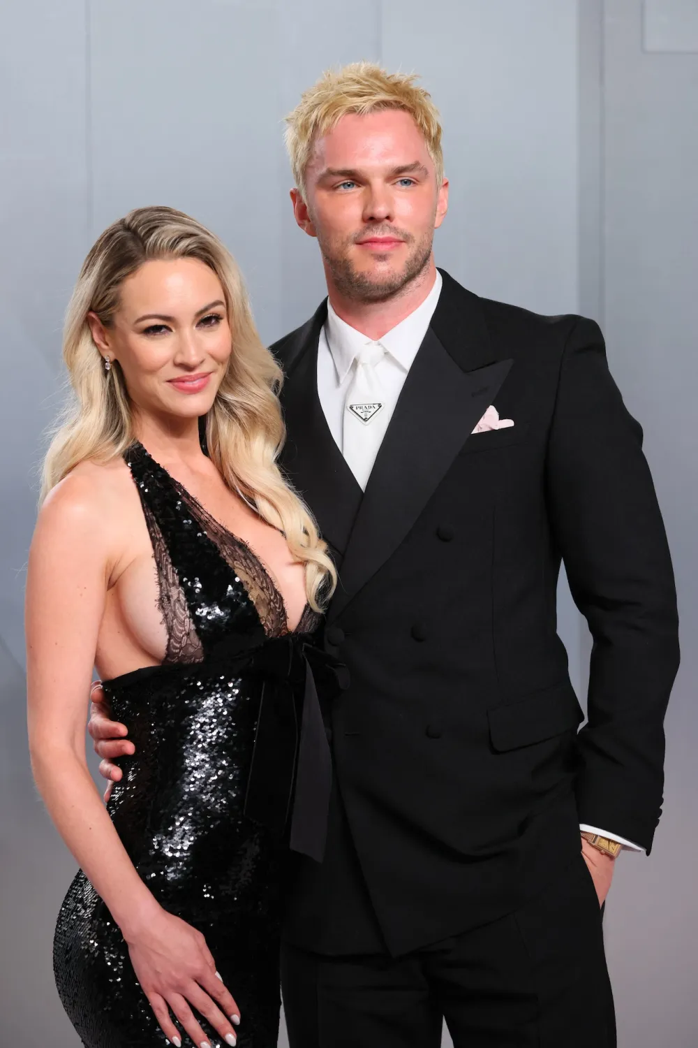 Nicholas Hoults Wife Addresses VF Oscar Party Look CommentsGettyImages-2266353001