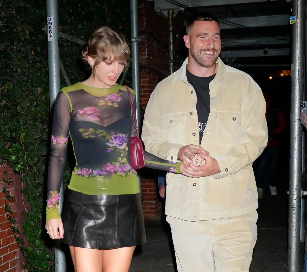 Out and ABout Travis Kelce and Taylor Swift 2615 Luxury Handbag Shopping Cover Story