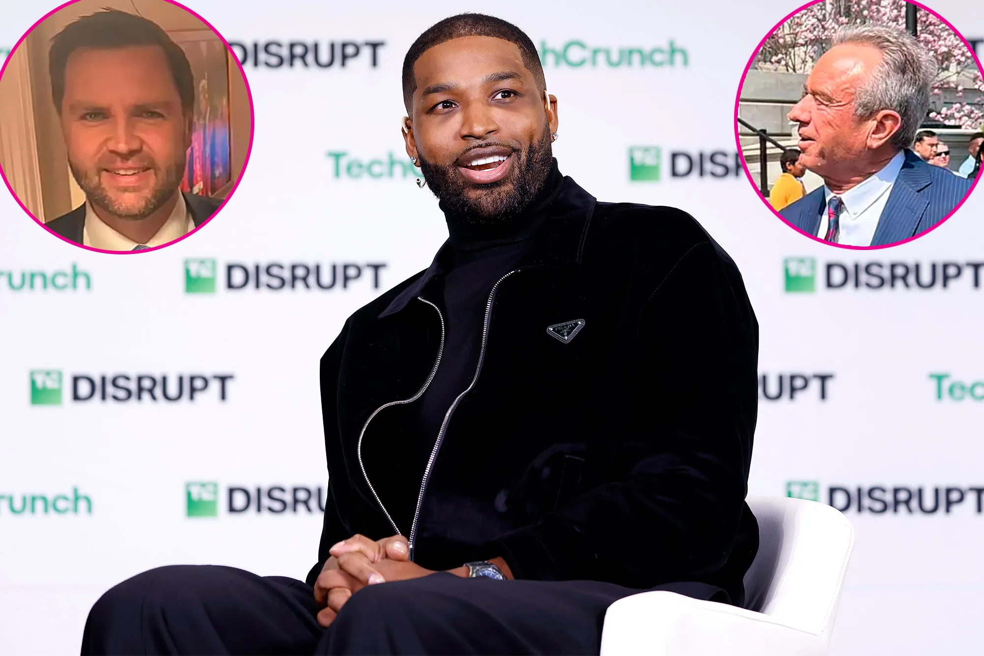 Propmo Tristan Thompson Pics With JD Vance and RFK Jr