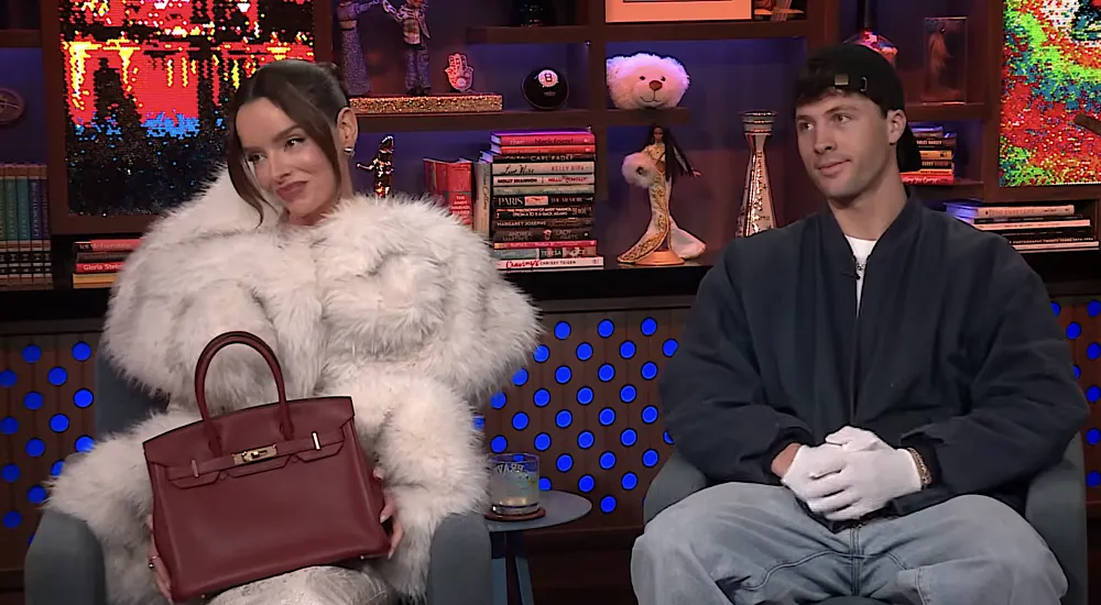 Rob Rausch Gives Maura Higgins a Birkin on Live TV 1