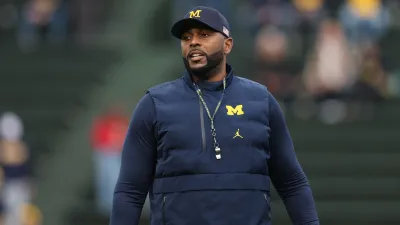 Sherrone Moore Cries Over Family His Shoulder in Body Cam Footage From Alleged Stalking Assault Arrest