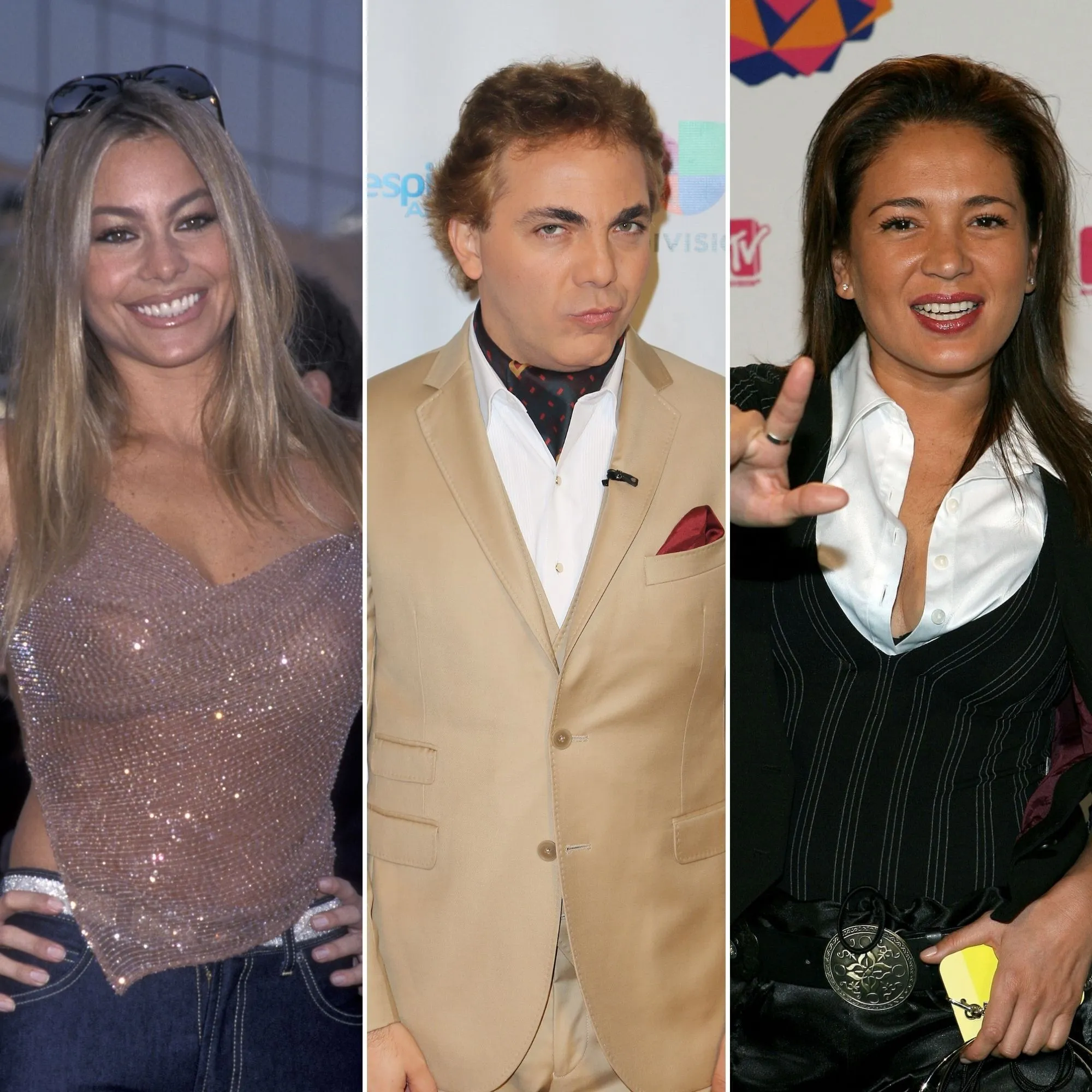 Sofía Vergara, Cristian Castro y Yolanda Andrade
