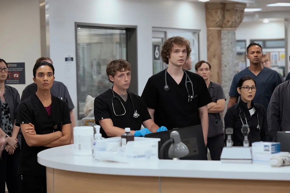 Supriya Ganesh Gerran Howell Lucas Iverson Irene Choi The Pitt Season 2