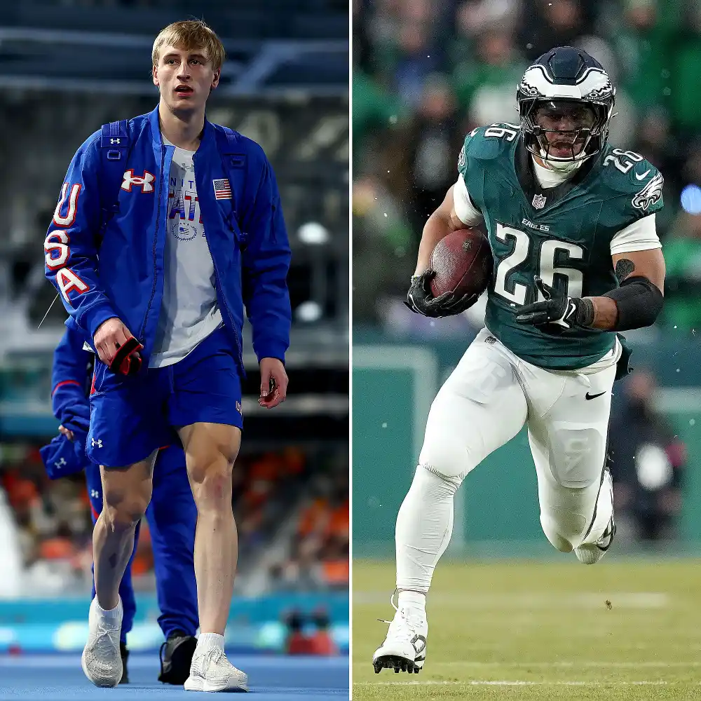 Team USA Jordan Stolz Received Interesting DMs After His Legs Went Viral at Olympics Saquon Barkley