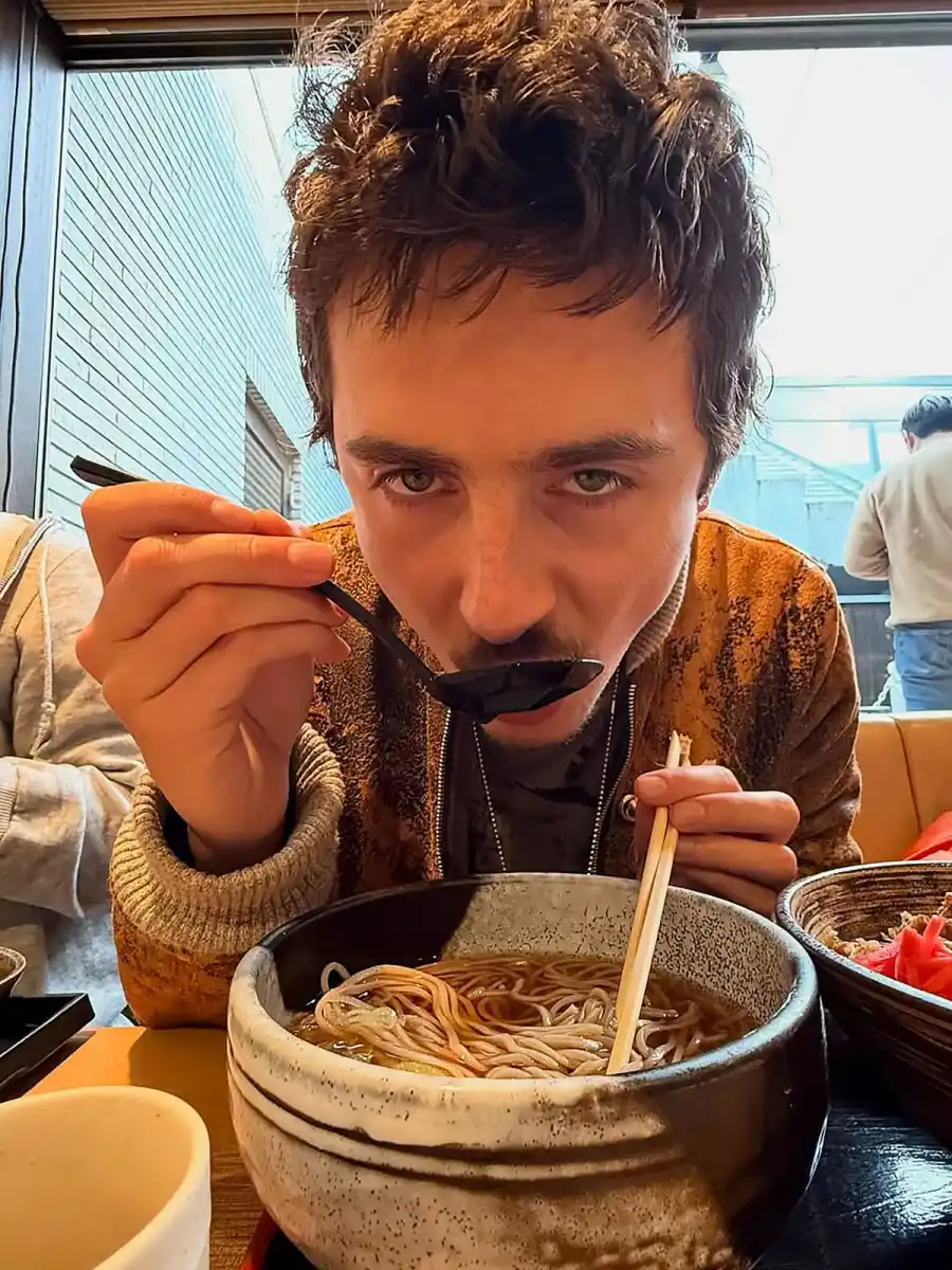 Timothe Chalamet They Double Fist Their Ramen Just Like Us