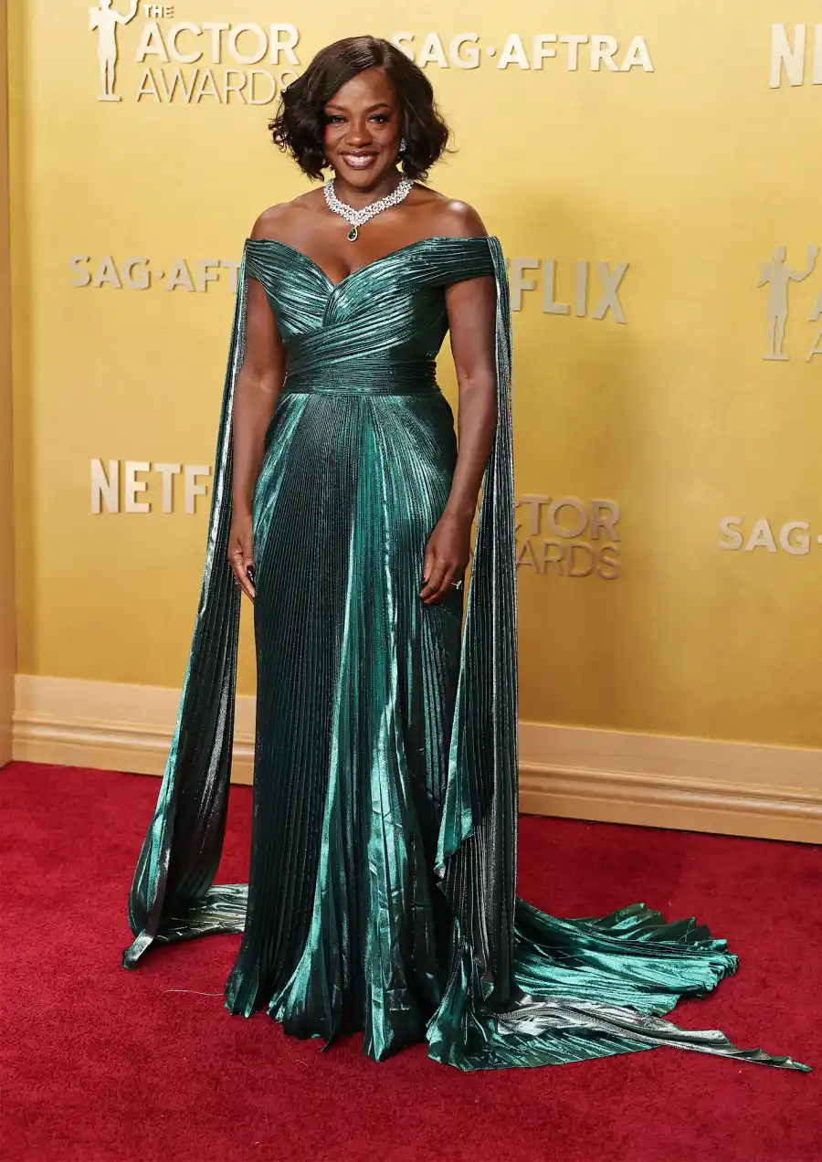 Viola Davis Red Carpet Arrival SAG Screen Actors Guild Awards Actor Awards