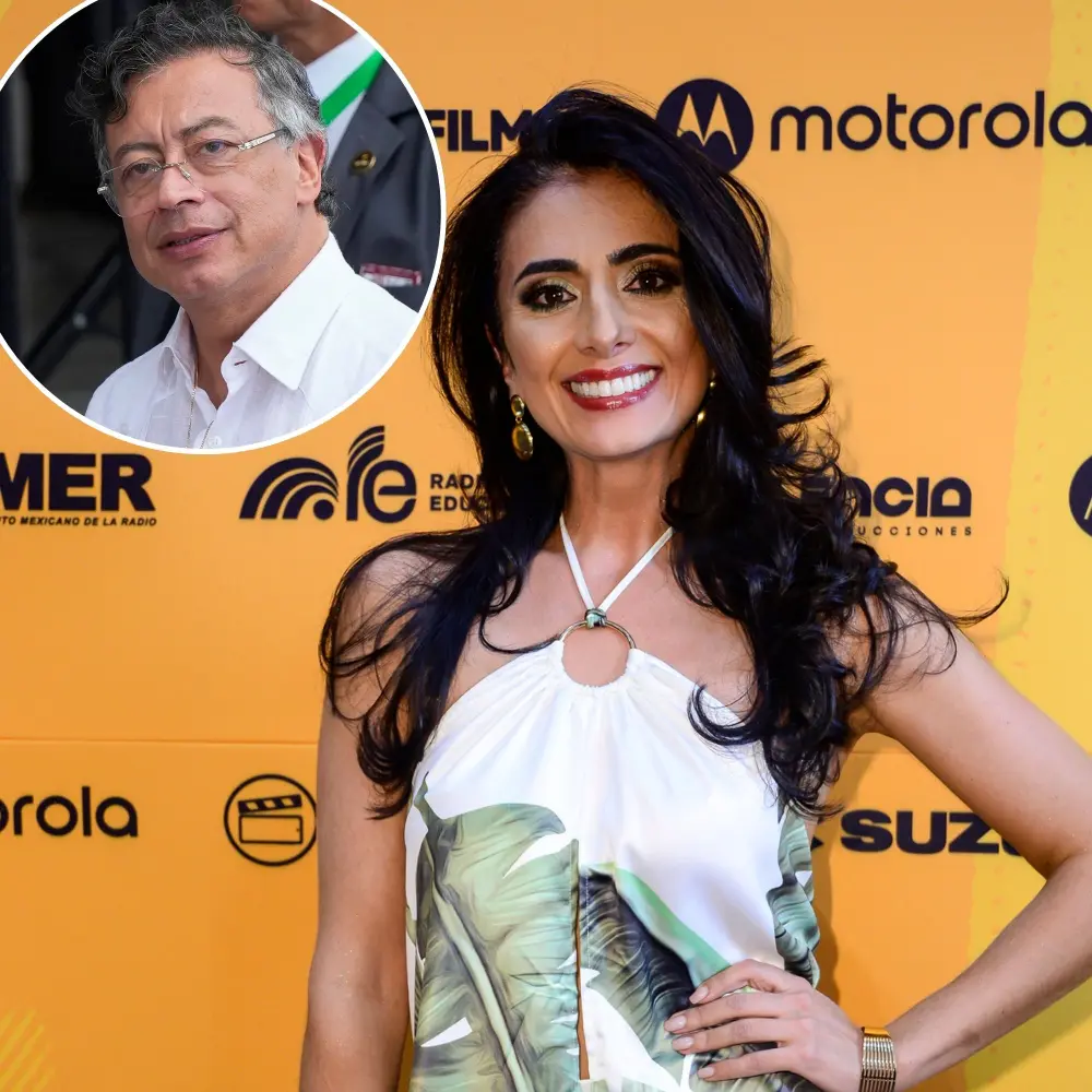 Yesenia Valencia y Gustavo Petro