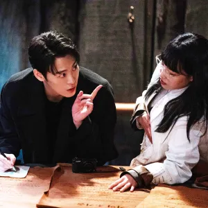 KARINA, John Park, LEE Eun-ji in Agents of Mystery