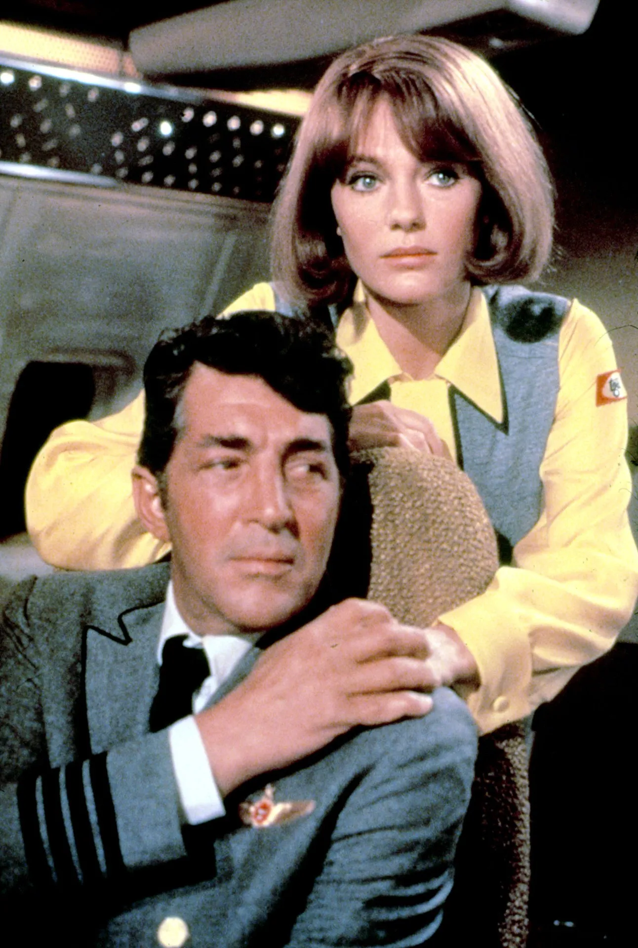 Dean Martin and Jaqueline Bisset in Airport