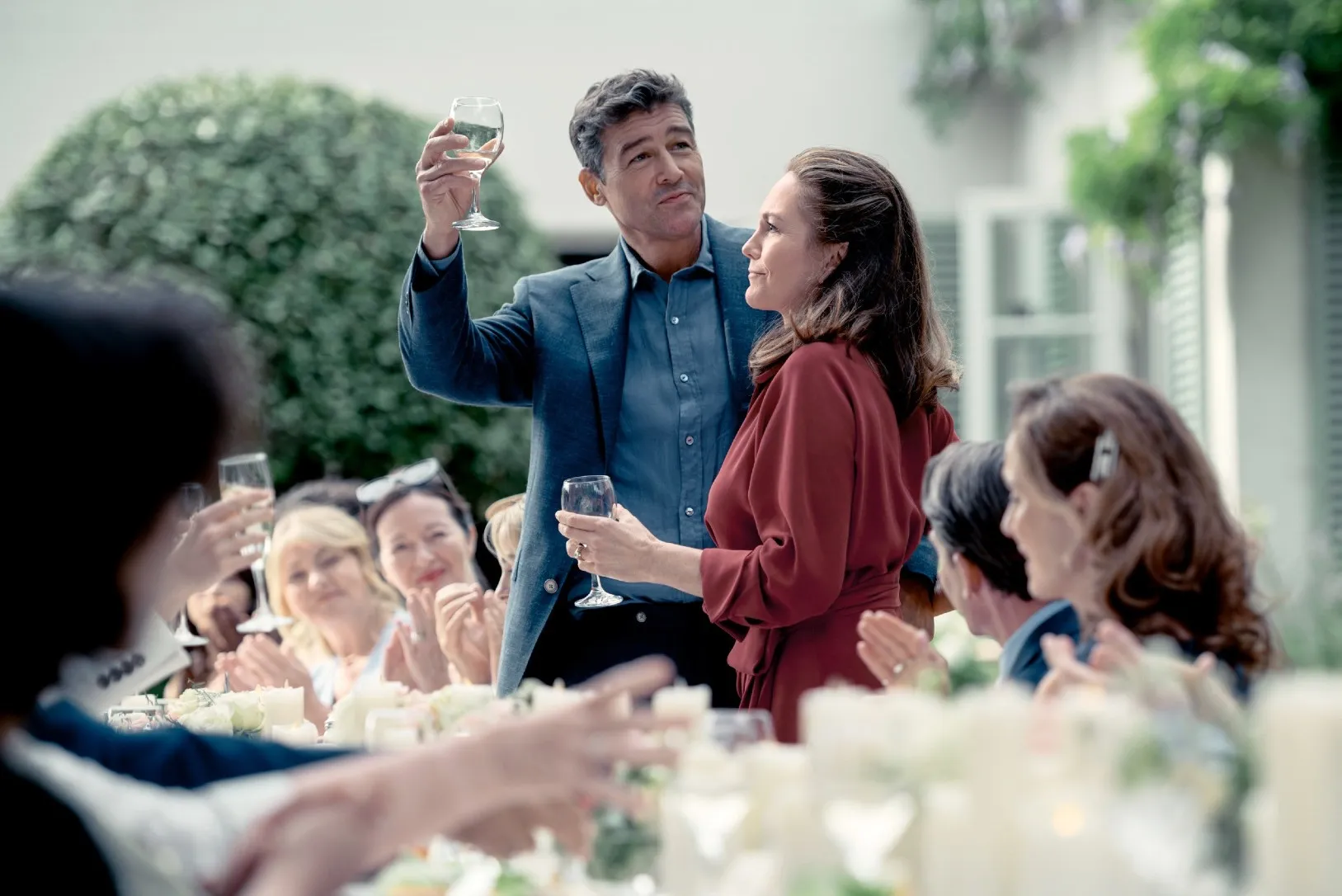 Kyle Chandler and Diane Lane in Anniversary