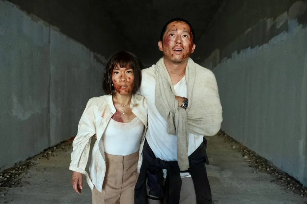 Ali Wong and Steven Yeun in Beef season 1