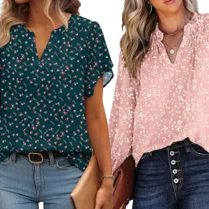 Gree, Deep Teal and Pink Blouses from Amazon