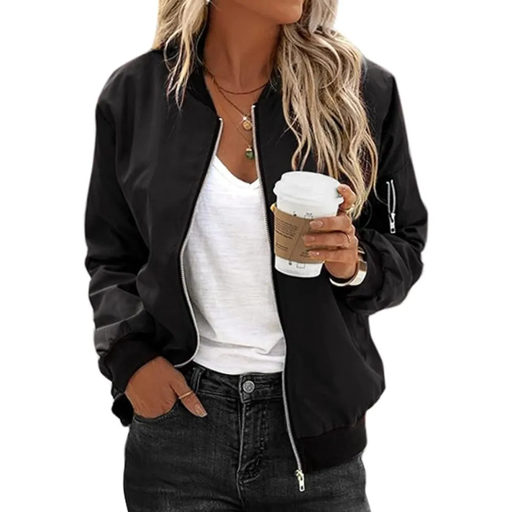 Zeagoo Zip-Up Bomber Jacket