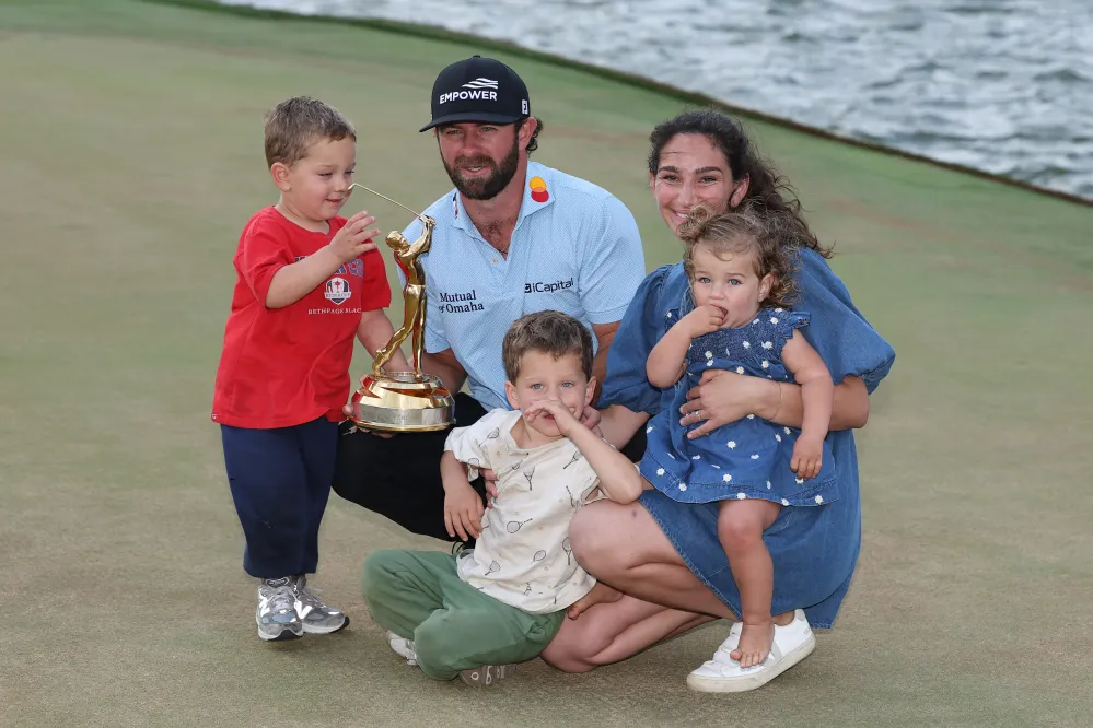 2266703978 Cameron Young&rsquo;s Wife and Kids Gave Him Perspective After Biggest Win of His Career