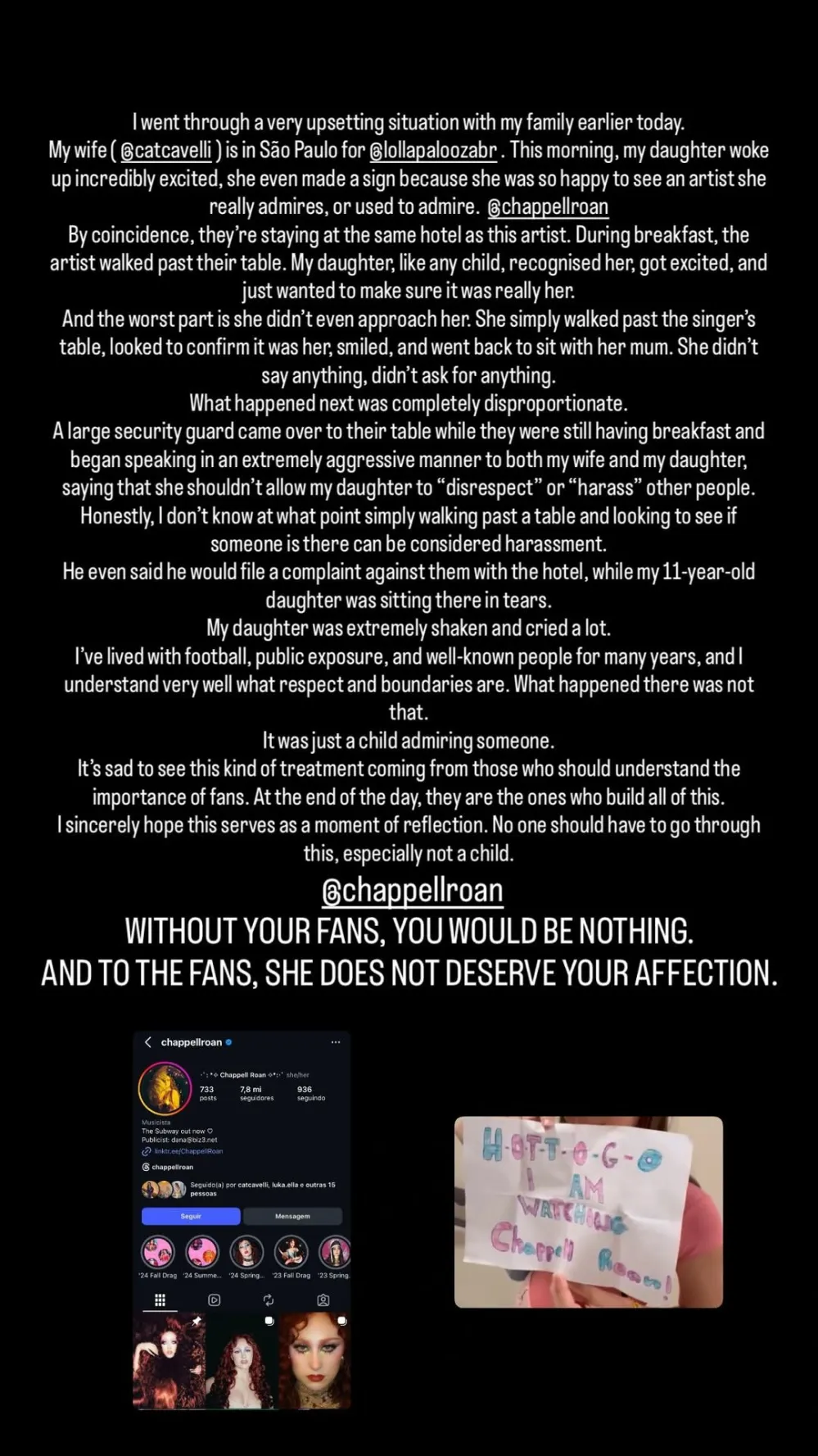 Soccer Star Jorginho Says Chappell Roan Accused His 11-Year-Old Daughter of Harassment