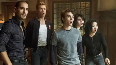 Michael Duval, Sean Depner, Benjamin Wadsworth, Taylor Hickson and Lana Condor in Deadly Class