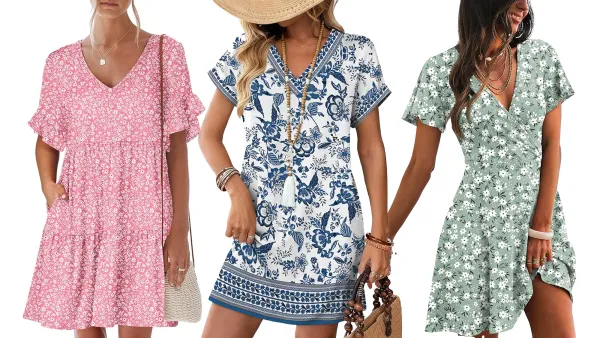 Pink, Blue and Green Dresses Amazon