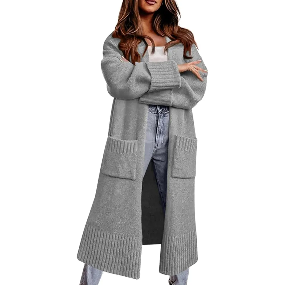 Danedvi Open Front Knit Cardigan Sweater