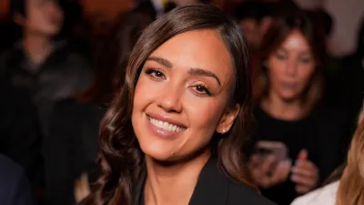 Jessica Alba at the Fendi fashion show as part of Milan Fashion Week Fall 2026 on February 25, 2026 in Milan, Italy. (Photo by Swan Gallet/WWD via Getty Images)