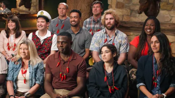 The cast of Jury Duty Presents Company Retreat