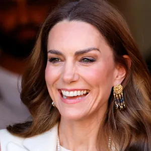 LEICESTER, ENGLAND - MARCH 05: (EMBARGOED FOR PUBLICATION IN UK NEWSPAPERS UNTIL 24 HOURS AFTER CREATE DATE AND TIME) Catherine, Princess of Wales departs the Aakash Odedra Company, an international touring dance company on March 5, 2026 in Leicester, England. The Princess of Wales visited Leicester to celebrate the culture, community and heritage of the British Indian community the day after the Hindu Festival of Holi. (Photo by Max Mumby/Indigo/Getty Images)